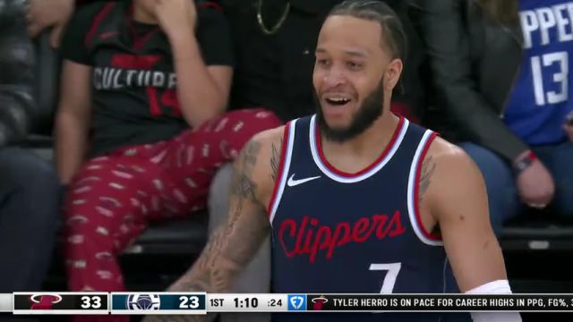 【2025年01月14日】NBA常规赛：热火vs快船英文原声全场录像回放