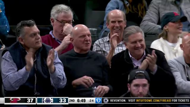 【2025年01月14日 热火vs快船集锦】老板面前秀把操作！小波特快下接球一往无前 飞身炸筐看嗨鲍尔默