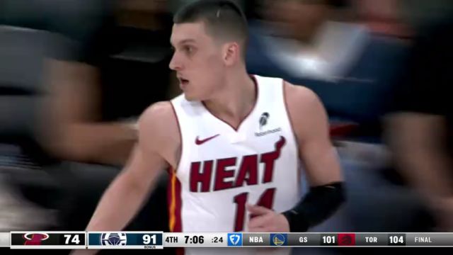 【2025年01月14日 热火vs快船集锦】找回失落瞄准镜！希罗顶着多人干扰漂移出手再进高难球