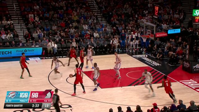 【2025年01月27日 雷霆vs开拓者集锦】谁跟你说我准备放弃了？阿夫迪亚三分出手一发入魂