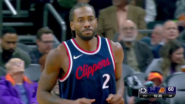 【2025年01月28日 快船vs太阳集锦】外线三分手起刀落 莱昂纳德弧顶自信出手百步穿杨