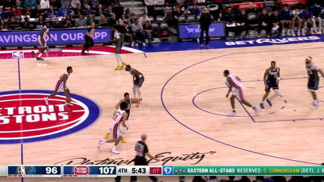 【2025年02月01日 独行侠vs活塞集锦】盖棺定论！活塞一波流轰出14-2坎宁安获得个人第40分