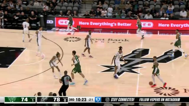 【2025年02月01日】雄鹿vs马刺第3节英文原声录像回放