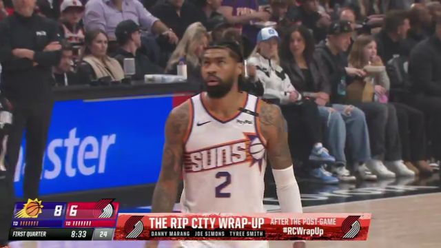 【2025年02月02日】NBA常规赛：太阳vs开拓者第1节英文原声录像回放