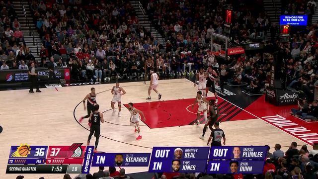 【2025年02月02日 太阳vs开拓者集锦】这球也太难了！阿弗迪亚不惧对抗强硬拿下2+1