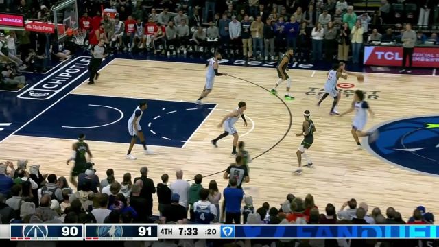 【2025年02月02日 奇才vs森林狼集锦】默契值满分！英格尔斯人缝击地妙传助攻戈贝尔飞身暴扣