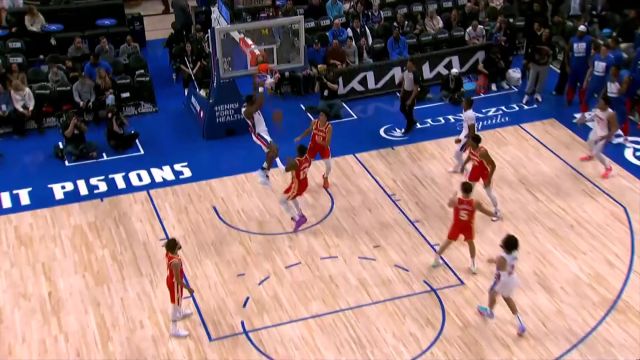 【2025年02月04日 老鹰vs活塞集锦】空配连线美如画！坎宁安头顶炮弹直传助攻杜伦空接暴扣挂筐