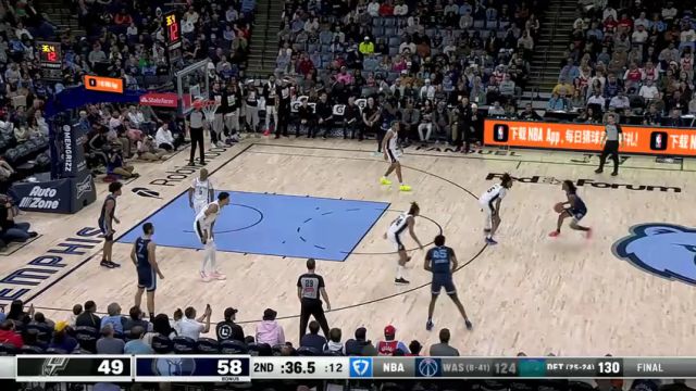 【2025年02月04日】马刺vs灰熊第2节中文解说录像回放