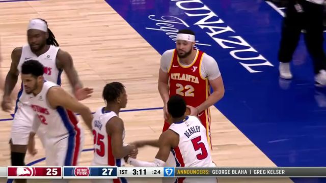 【2025年02月04日】老鹰vs活塞第1节中文解说录像回放