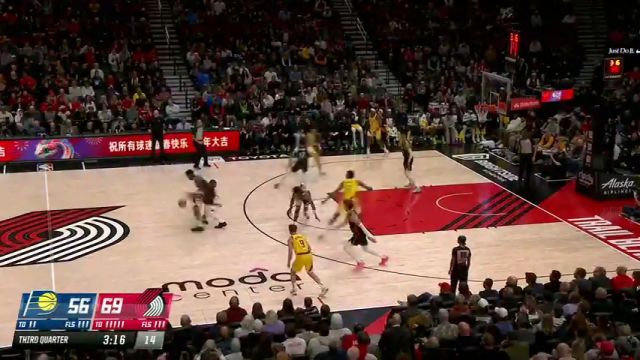 【2025年02月05日 步行者vs开拓者集锦】艾顿突然杀出让人猝不及防 单枪匹马抢断暴扣一条龙