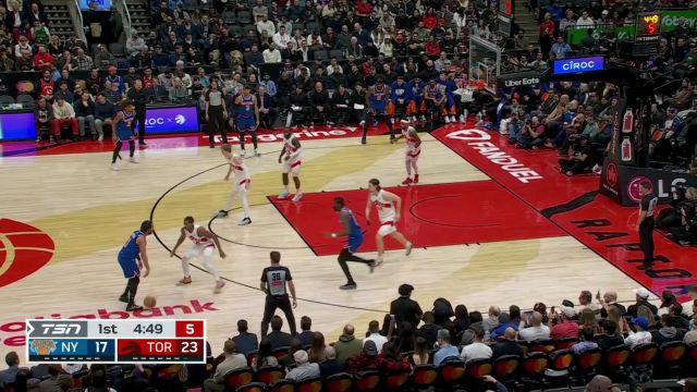 【2025年02月05日 尼克斯vs猛龙集锦】绝对的个人能力！布伦森负角度出手极限飘投命中