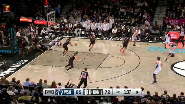 【2025年02月06日 奇才vs篮网集锦】筑起篮下坚固的城墙 克拉克斯顿钉板大帽直接拒绝上篮