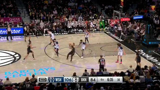 【2025年02月06日】奇才vs篮网第4节英文原声录像回放