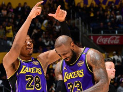 轰42+17狂刷纪录：40岁詹皇5次30+超乔丹 八村为他戴上皇冠