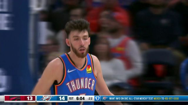 【2025年02月08日 猛龙vs雷霆集锦】高度碾压势不可挡 霍姆格伦转身中距离精准命中