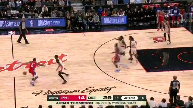 【2025年02月08日】76人vs活塞第1节英文原声录像回放