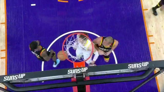 【2025年02月08日 爵士vs太阳集锦】这球算助攻吗？科利尔飞身冲筐“上空气” 凯斯勒跟进补篮哨响球进