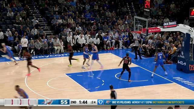 【2025年02月08日 猛龙vs雷霆集锦】巴恩斯vs雷霆集锦 全场拿下21+5全面表现无力回天