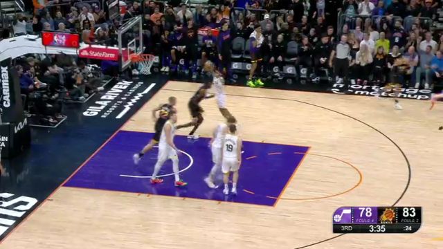 【2025年02月08日】爵士vs太阳第3节英文原声录像回放