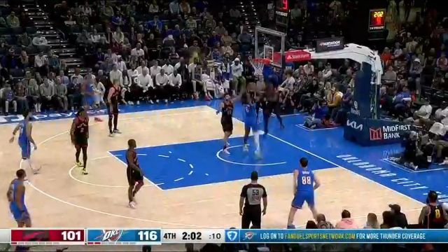 【2025年02月08日】NBA常规赛：猛龙vs雷霆第4节英文原声录像回放