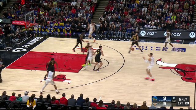 【2025年02月09日 勇士vs公牛集锦】勇士132-111公牛 库里三节暴走狂砍24分率队客场掀翻公牛