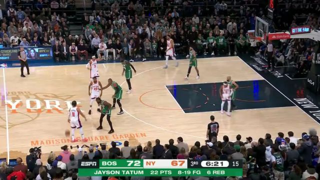 【2025年02月09日】凯尔特人vs尼克斯第3节英文原声录像回放