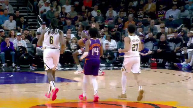 【2025年02月09日 掘金vs太阳集锦】一柱擎天！波尔波尔高高跃起平筐劈扣势大力沉