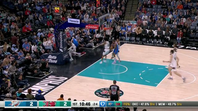 【2025年02月09日 雷霆vs灰熊集锦】兄弟别慌还有我！阿龙威金斯摘下进攻篮板亚历山大空位三分精准命中