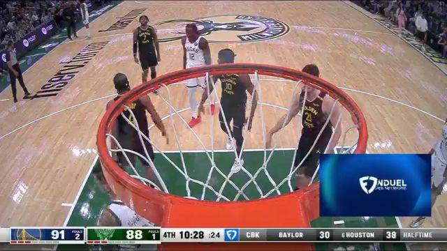 【2025年02月11日】NBA常规赛：勇士vs雄鹿第4节英文原声录像回放