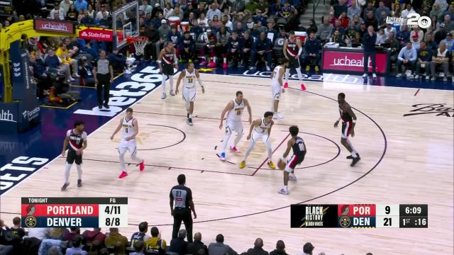 【2025年02月11日 开拓者vs掘金集锦】避实就虚穿越层层防守 艾顿空接暴扣如入无人之境