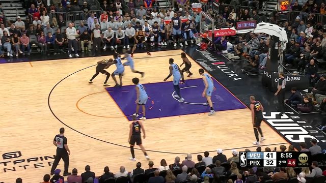 【2025年02月12日 灰熊vs太阳集锦】无解招牌技能！杜兰特低位单打顶飞小文斯翻身后仰跳投命中