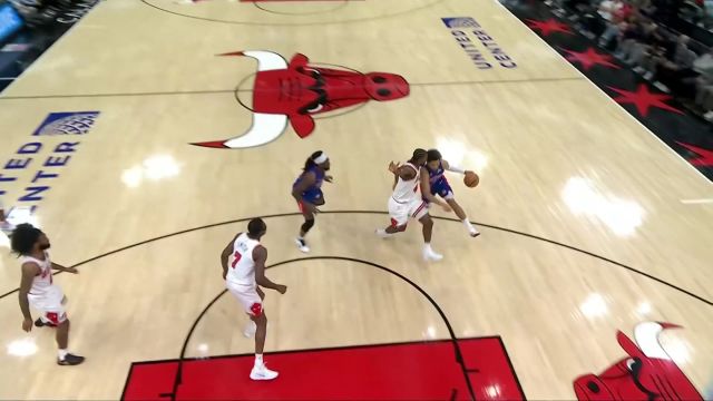 【2025年02月12日 活塞vs公牛集锦】这就是状元的绝对实力！坎宁安空中拉杆上篮难度十足收获2+1