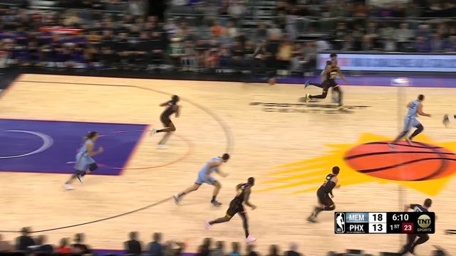 【2025年02月12日 灰熊vs太阳集锦】快攻反击势如破竹！杜兰特反击妙传布克轻松上篮收下2分