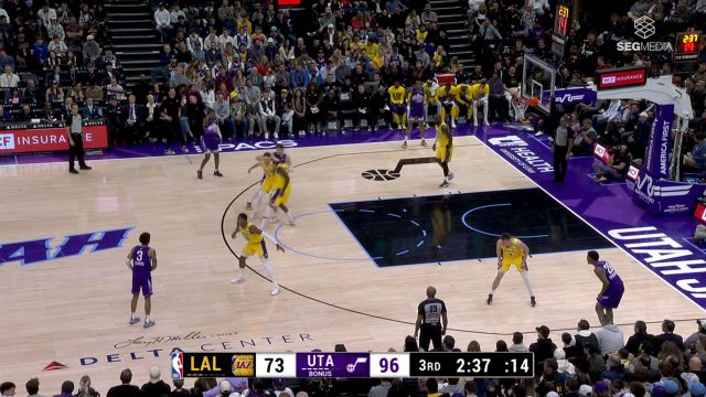 【2025年02月13日 湖人vs爵士集锦】乔治vs湖人集锦 全场20分送出10记助攻盘活球队进攻