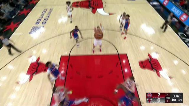 【2025年02月13日】活塞vs公牛第1节英文原声录像回放