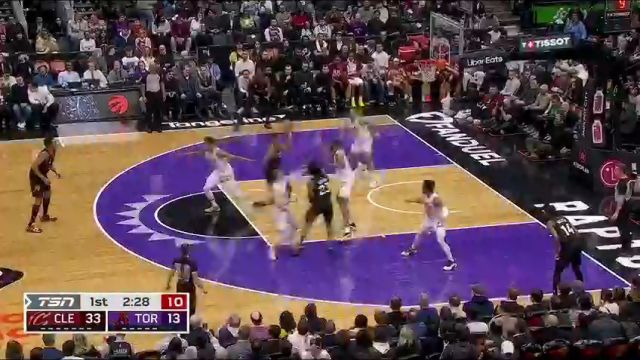 【2025年02月13日】NBA常规赛：骑士vs猛龙第1节英文原声录像回放