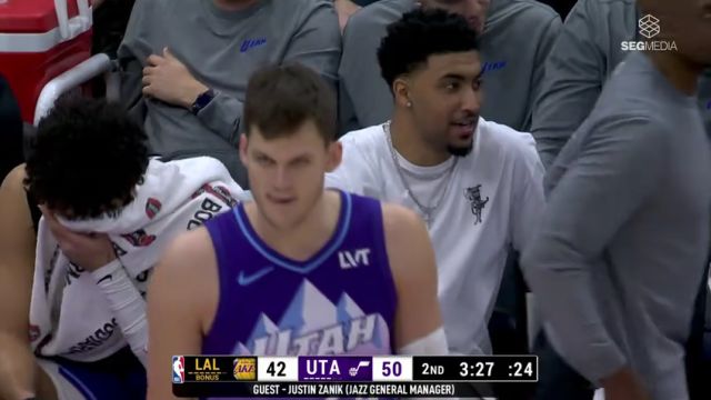 【2025年02月13日】NBA常规赛：湖人vs爵士第2节中文解说录像回放