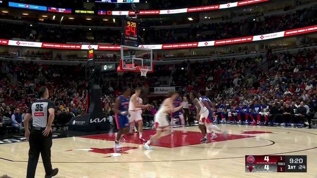 【2025年02月13日 活塞vs公牛集锦】抓住机会推反击 汤普森眼疾手快抢断暴扣一条龙