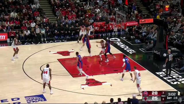 【2025年02月13日】活塞vs公牛第1节中文解说录像回放