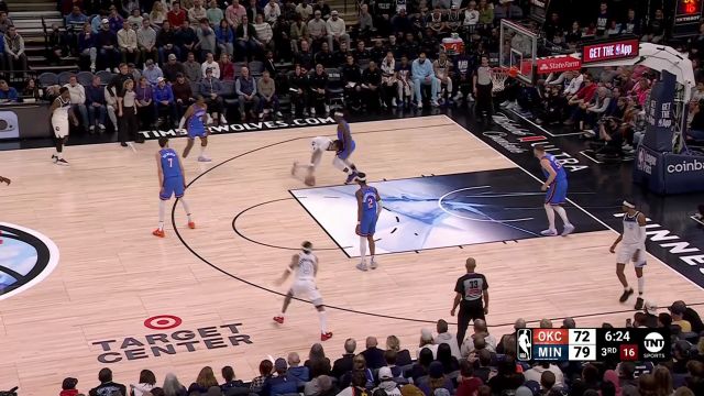 【2025年02月14日 雷霆vs森林狼集锦】展示个人能力！亚历山大持球推进无视多人包夹翻身跳投打进2+1