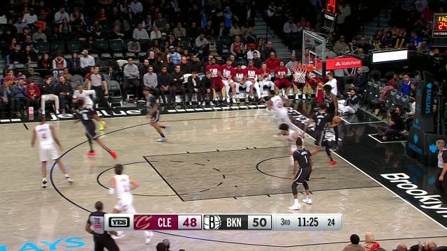 【2025年02月21日 骑士vs篮网集锦】开始收割比赛！米切尔突然发力连续取分率队顽强追分