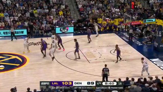 【2025年02月23日】湖人vs掘金第4节中文解说录像回放