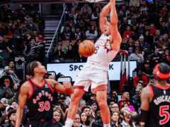 NBA回放全场录像高清：常规赛太阳vs猛龙（2月24日）布克比尔合砍61分难救主