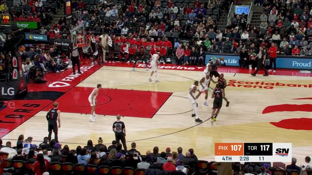 【2025年02月24日 太阳vs猛龙集锦】希望越大失望越大！太阳一度追至相差2分猛龙节末三分七连击将比赛盖棺定论