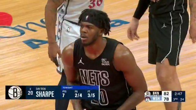 【2025年02月25日】篮网vs奇才第3节中文解说录像回放