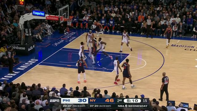 【2025年02月27日 76人vs尼克斯集锦】残暴至极！阿丘瓦中路直杀单臂隔扣博纳