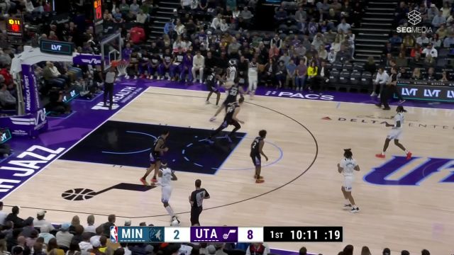 【2025年03月01日 森林狼vs爵士集锦】里德vs爵士集锦 全场27+11扛起进攻大旗难阻失利