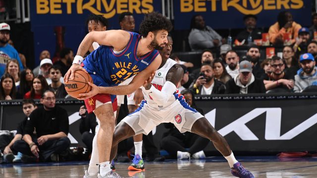 【2025年03月01日 掘金vs活塞集锦】掘金134-119活塞 掘金首发4人上20大胜活塞