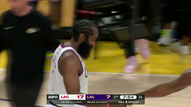 【2025年03月01日 快船vs湖人集锦】得分手拿把攥！哈登见缝插针突破上篮一气呵成