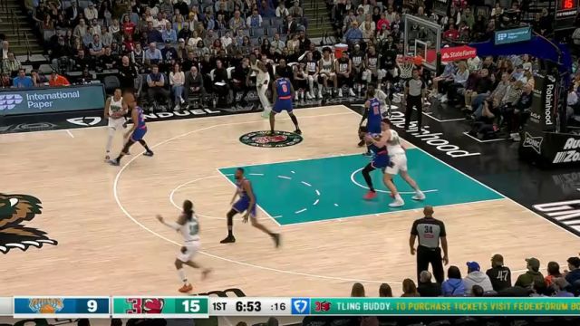 【2025年03月01日】NBA常规赛：尼克斯vs灰熊第1节英文原声录像回放